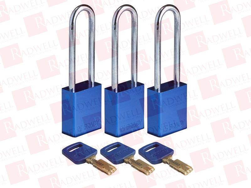 BRADY ALU-BLU-76ST-KA3PK