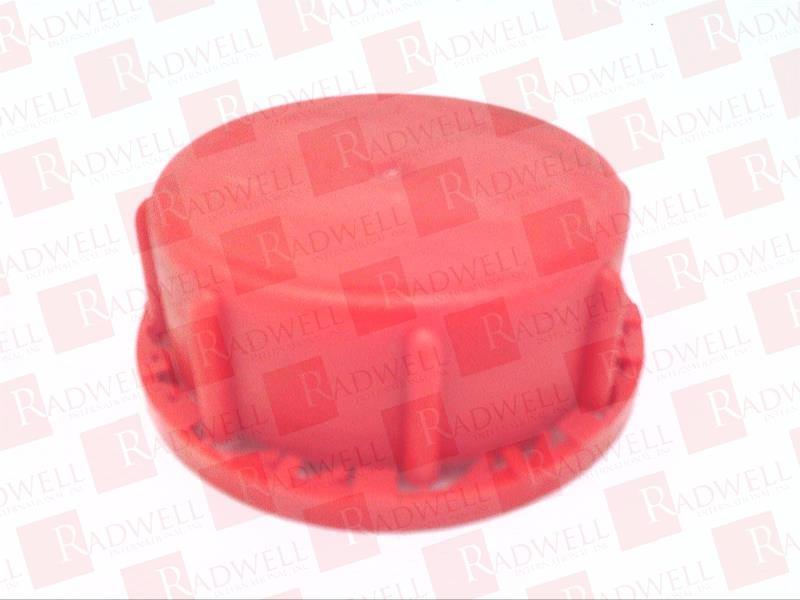 CAP, COVER, HAZARDOUS GOODS APPLICATION, RADIUS R04, 60 MM X 30 MM, STANDARD PLASTIC CAP, RED