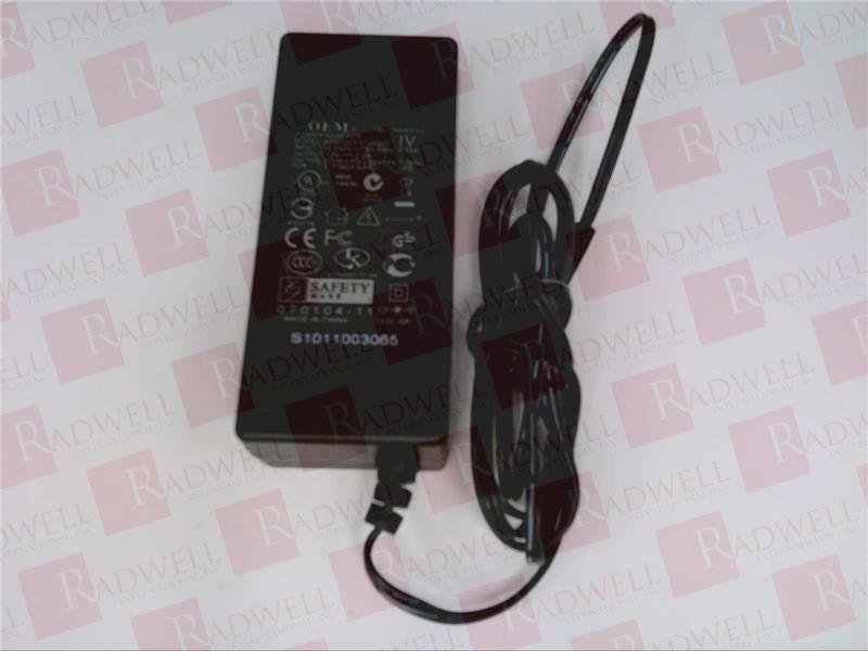  , AC/DC ADAPTER CHARGER, INPUT VOLTAGE: AC 100-240 V, 50/60 HZ, OUTPUT: DC, CONNECTER: ROUND TIP, CABLE LENGTH: 5 FT / 1.5 M