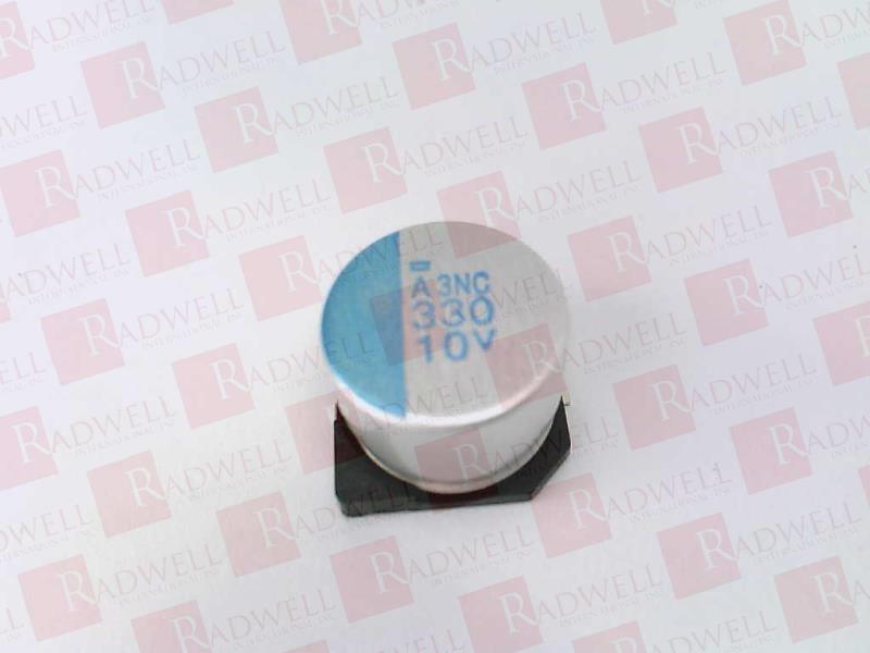 CAPACITOR, RADIAL, ALUMINUM ORGANIC POLYMER, 330UF, 10V, 10X7.5 MM.