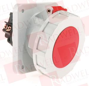 SOCKET OUTLET, PANEL-MOUNTED, CEE, 63 AMP, 5 POLES, 6 CLOCK HOUR POSITION, 100 MM FLANGE, 85 MM DRILL HOLE