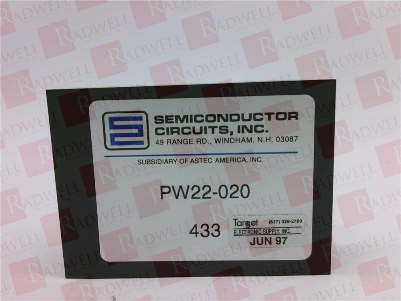 SEMICONDUCTOR CIRCUITS PW22-020