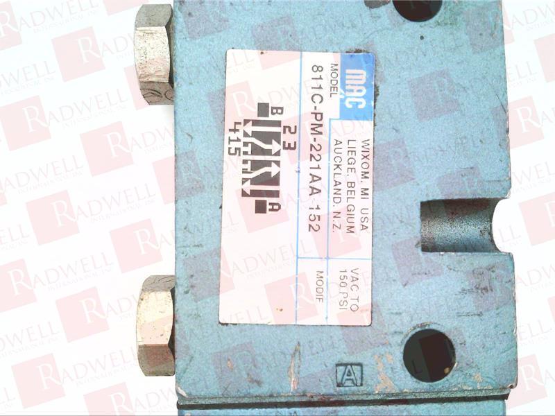 MAC VALVES INC 811C-PM-221AA-152