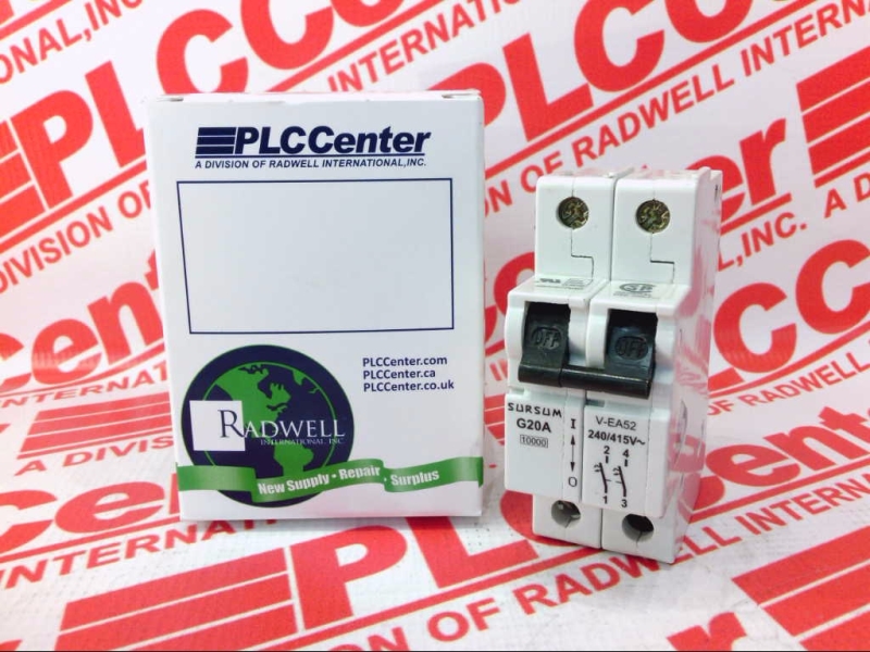 CIRCUIT BREAKER DIN RAIL MOUNT 2 POLE 20AMP