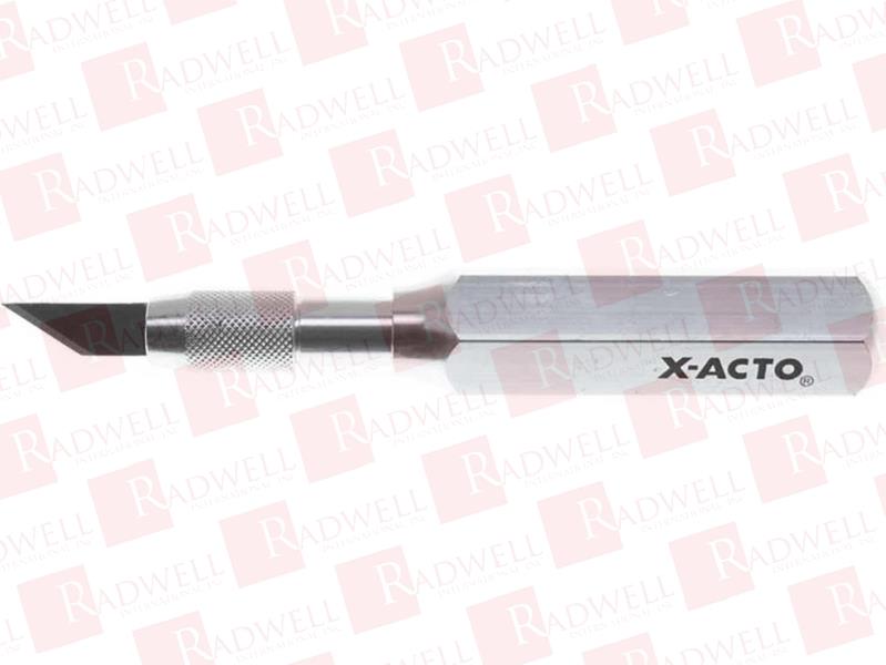 EXCEL BLADES K6 HEAVY DUTY CUTTING KNIFE, HEXAGONAL METAL GRIP HANDLE, ANGLED BLADE SHARP HOBBY KNIFE, CUTTING TOOL FOR PRECISION CUTTING AND TRIMMING OF PAPER, PLASTIC, WOOD, REPLACES X3206