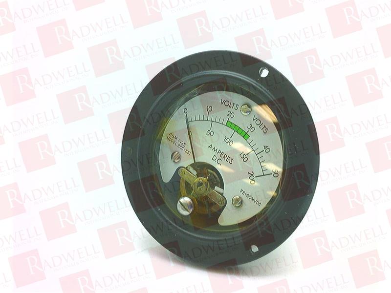  , VOLT METER, 0-50VDC, 0-200A