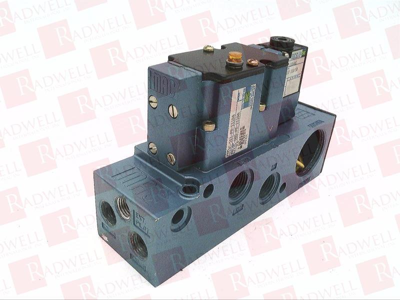 SOLENOID VALVE, SINGLE OPERATOR, NON-LOCKING, INTERNAL PILOT, W/LIGHT ON BODY, 110-120VAC, 50/60HZ, 6.8W, VAC-150PSI, 3/8INCH NPTF, 4/2-WAY