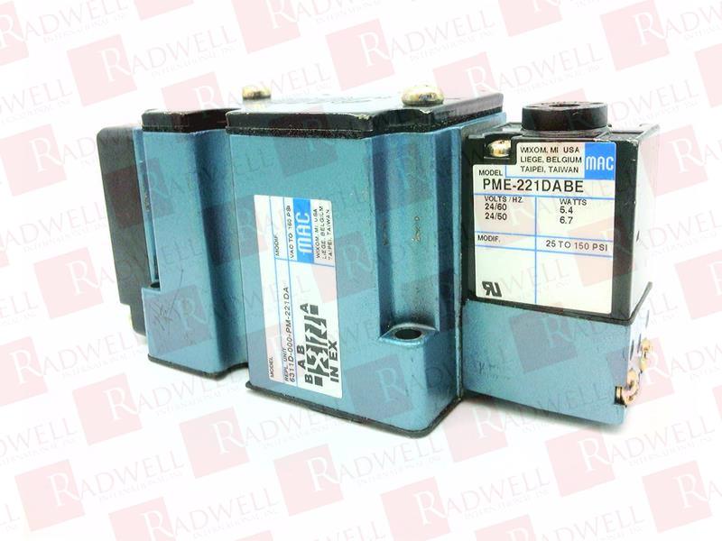MAC VALVES INC 6311D-000-PM-221DA