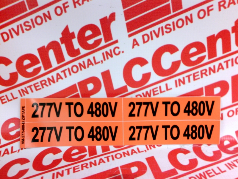 VOLTAGE MARKERS 277V TO 480V/EACH 1 SHEET