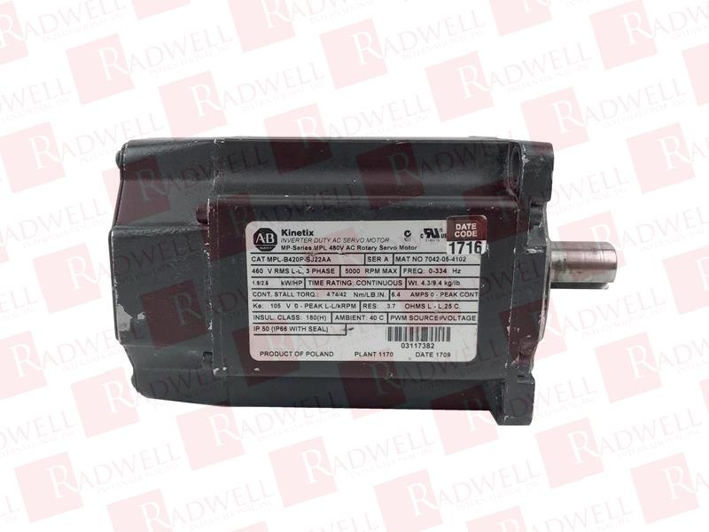ALLEN BRADLEY MPL-B420P-SJ22AA