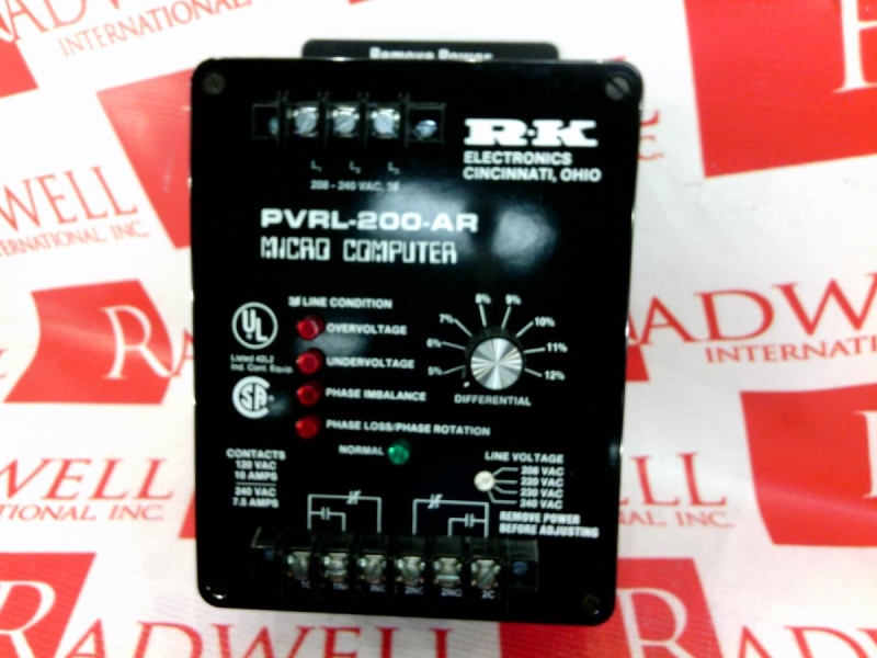 RELAY AUTO RESET 208-240VAC 3PHASE