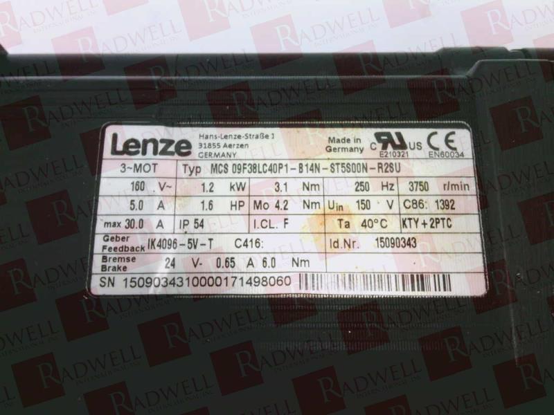 LENZE MCS09F38LC40P1-B14N-ST5S00N-R2SU