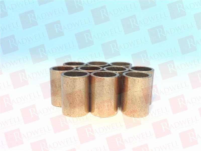 SLEEVE BEARING, (PACK OF 10), BRONZE, 1/2IN BORE, 5/8IN OD, 7/8IN LENGTH