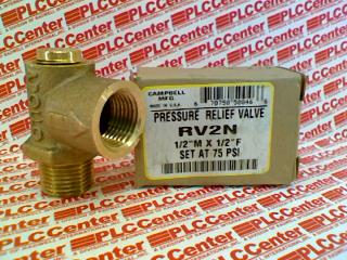 PRESSURE RELIEF VALVE 1/2IN M/F 75PSI BRASS