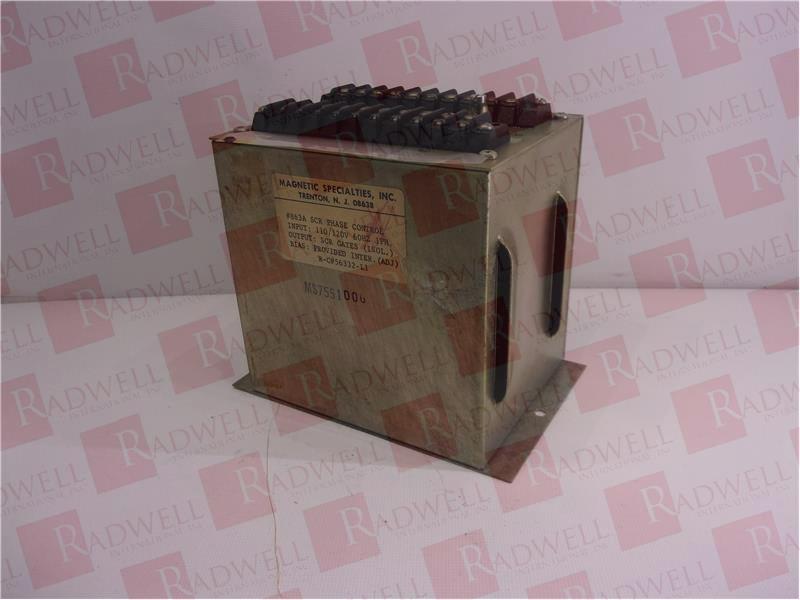 MAGNETIC SPECIALIES, 863A, SCR PHASE CONTROL, 110/120V, 60HZ, 1PH