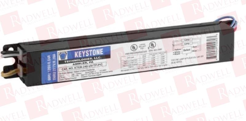 ELECTRONIC BALLAST, FLUORESCENT, LOW TEMPERATURE, THERMALLY PROTECTED, ACTIVE POWER FACTOR CORRECTION, 120-277 VAC, 50/60 HZ, 2 LAMPS, 40 WATTS