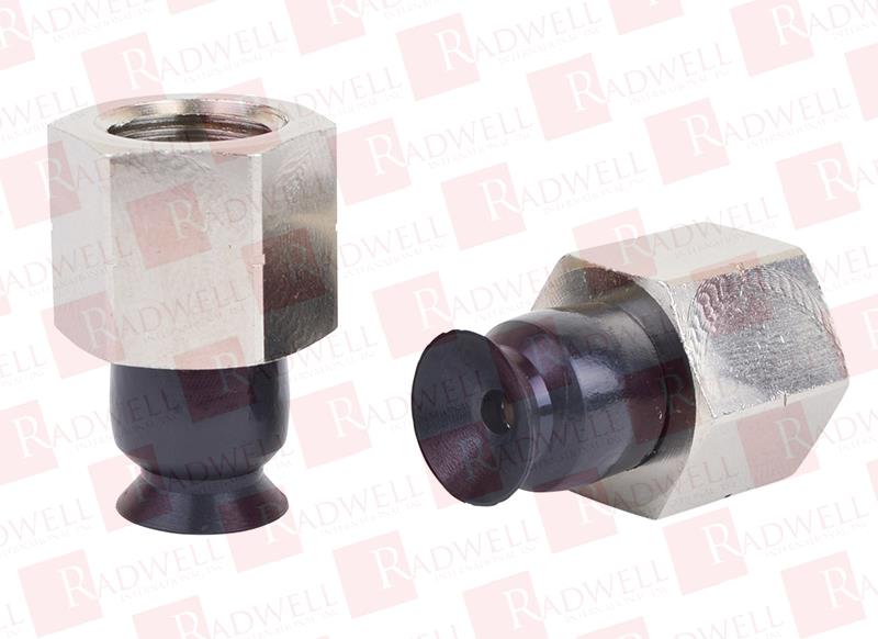 10F.010.002.01-18F - 10MM FLAT SUCTION CUP, NBR, WITH 1/8"" FEMALE NPT FITTING