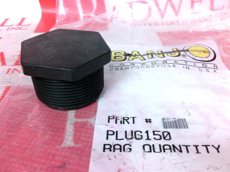 PLUG PIPE 1-1/2 POLYPROYLENE BLACK
