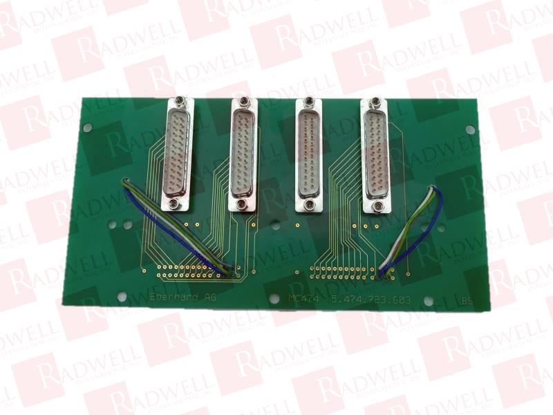  , PC BOARD, FOUR 25-PIN MALE CONNECTORS