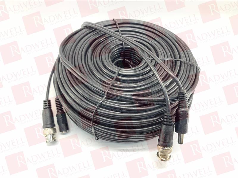 VIDEO POWER CABLE, 50 M, 165 FT, BLACK, AWG22, CCTV VIDEO/POWER