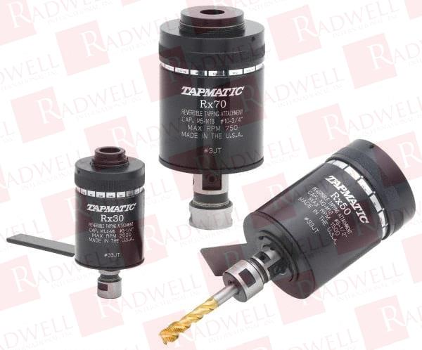 MODEL RX50, NO. 6 MIN TAP CAPACITY, 1/2 INCH MAX MILD STEEL TAP CAPACITY, 3/4-16 MOUNT TAPPING HEAD 22100 (J421), 22200 (J422) COMPATIBLE, INCLUDES TAP CLAMPING WRENCHES, FOR MANUAL MACHINES
