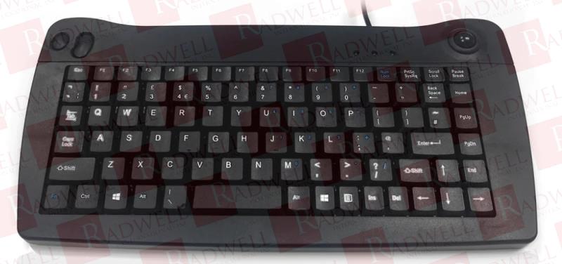 KEYBOARD, 5010 ALL IN ONE MINI USB KEYBOARD, PLUG AND PLAY CONNECTION, UK KEYBOARD LAYOUT, INTERGRATED HIGH RESOLUTION OPTICAL TRACKBALL
