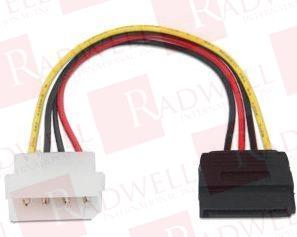  , POWER ADAPTER, MALE 4-PIN MOLEX TO MALE 15-PIN SATA ADAPTER, 6IN, ROHS COMPLIANT