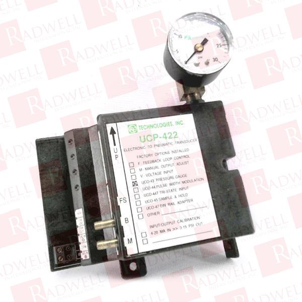  , ELECTRONIC/PNEUMATIC TRANSDUCER, 2-10V INPUT, 3-15 PSI OUTPUT, PRESSURE GAUGE