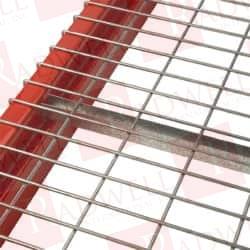 58" WIDE, 2" HIGH, OPEN SHELVING STANDARD CHANNEL STEEL, GALVANIZED FINISH, 42" DEEP, USE WITH PALLET RACKS