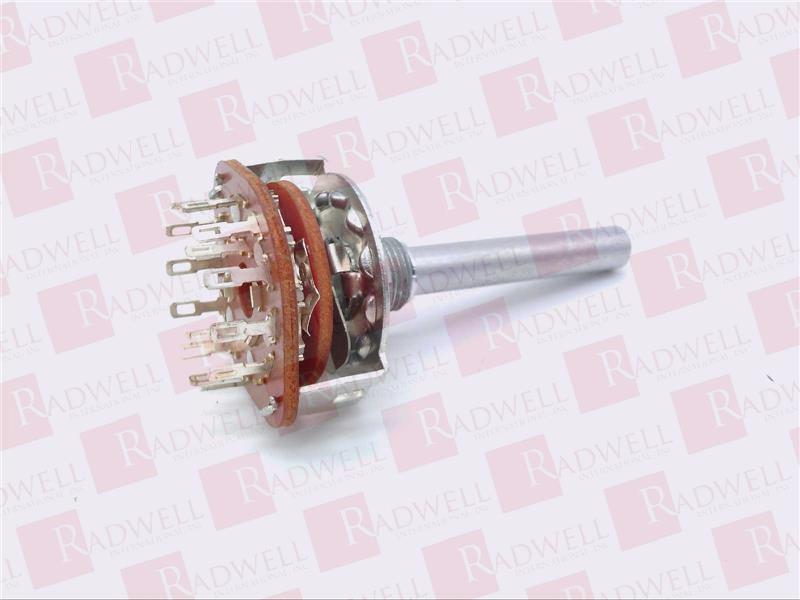 ROTARY SWITCH, 2POLE, 6POSITION, 0.3AMP, 30VAC