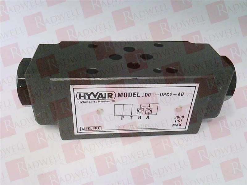 D03DPC1AB70 Hydraulic Valve by HYVAIR
