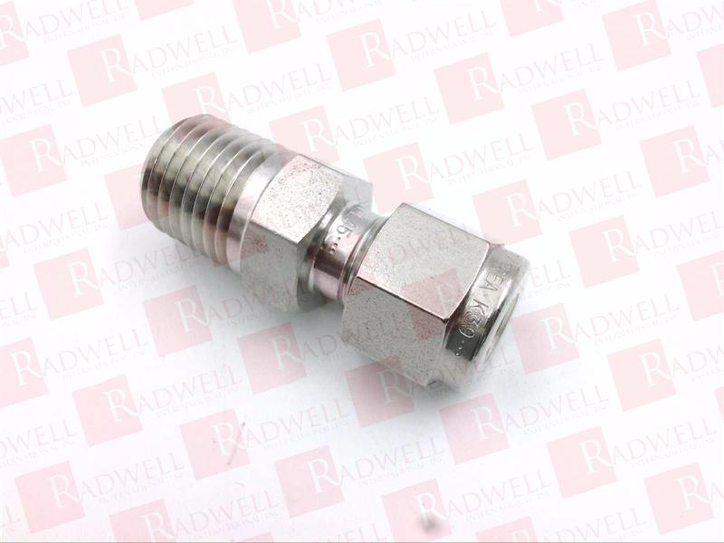 THERMOCOUPLE CONNECTOR, 1/4 - 1/4 (TUBE OD - MALE NPT ), DOUBLE FERRULE, 316SS