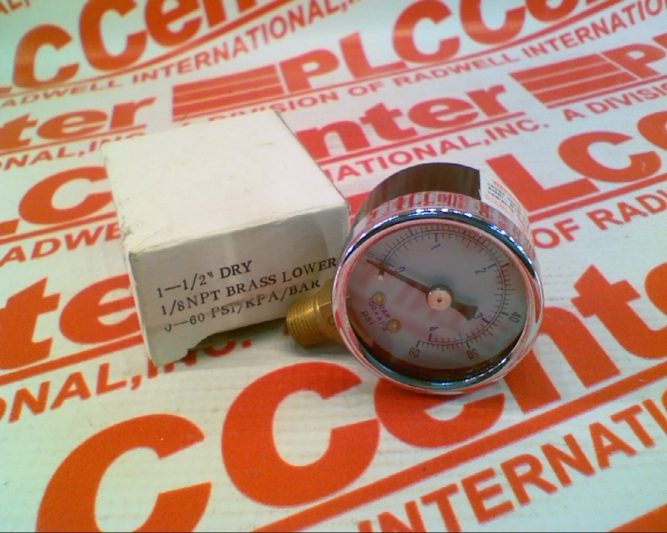 PRESSURE GAUGE 0-60PSI BOTTOM CONNECTOR BRASS