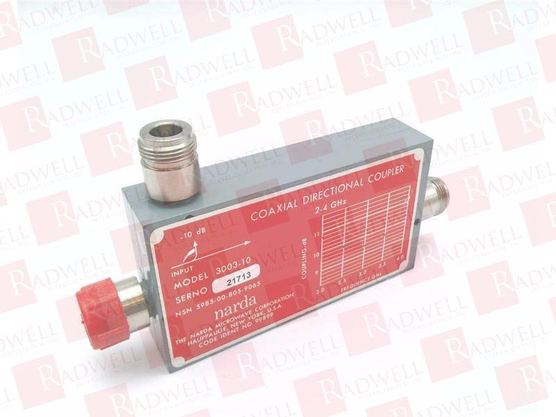 COAXIAL DIRECTIONAL COUPLER, 2-4GHZ, 10DB, 200W