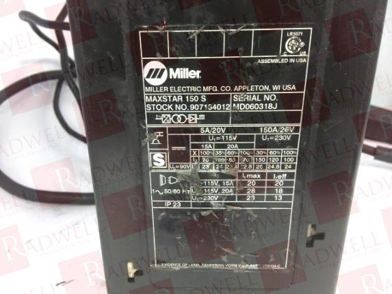 MILLER ELECTRIC 907134012