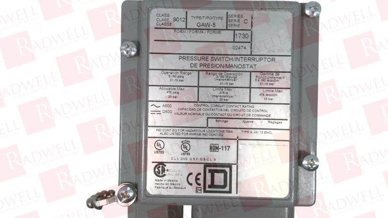 SCHNEIDER ELECTRIC 9012GAW5
