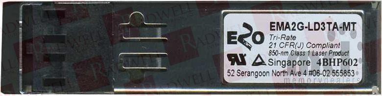 E2O COMMUNICATIONS, EMA2G-LD3TA-MT, EMA2GLD3TAMT, SFP TRANSCEIVER MODULE, 850NM WAVELENGTH, LC CONNECTOR,MULTI-MODE FIBER (MMF)