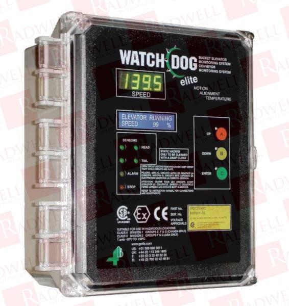  , BUCKET ELEVATOR / CONVEYOR MONITORING SYSTEM, WATCHDOG, USED TO MONITOR BELT SPEED / ALIGNMENT / BEARING TEMPERATURE ON ONE BUCKET ELEVATOR OR CONVEYOR