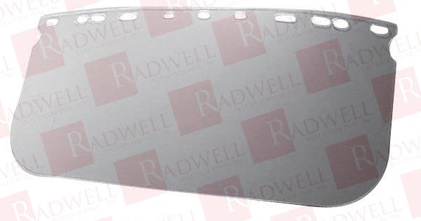 CLEAR POLYCARBONATE FACE SHIELD WINDOW 8" HIGH X 15-1/2" WIDE X 0.04" THICK, FOR TASCO T-LOCK RATCHET STYLE HEADGEAR & WOODSMAN SYSTEM