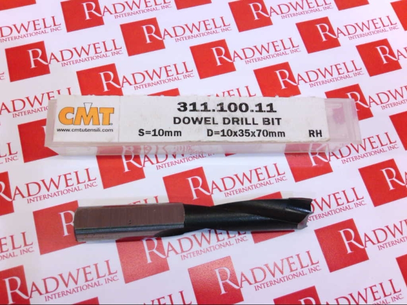DOWEL DRILL BIT 2FLUTE RIGHT HAND 10X35X70MM