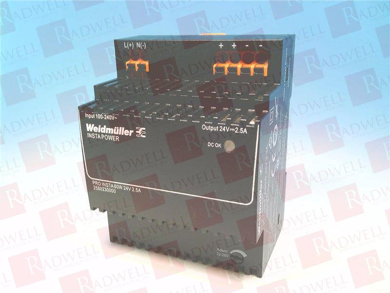 WEIDMULLER PRO INSTA 60W 24V 2.5A