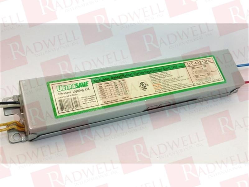 ULTRASAVE LIGHTING , UT432120L, BALLAST, ELECTRONIC, INTANT START, 4LAMP, 120V 50/60HZ