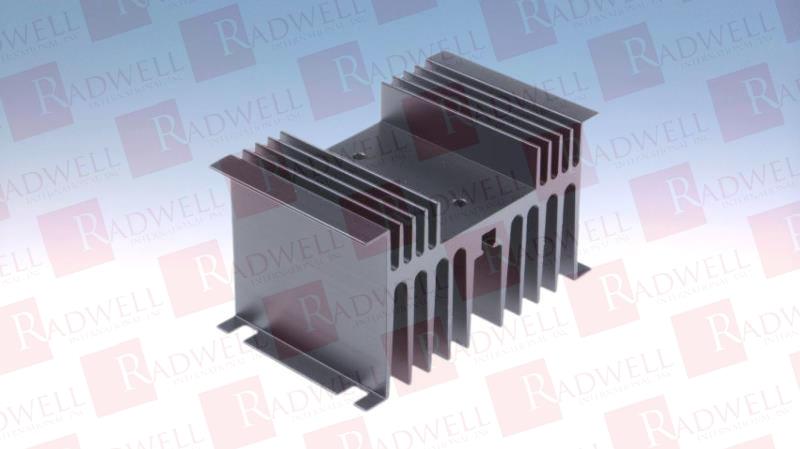 HEATSINK, UNIVERSAL RECTANGULAR ALU, 0.75K/W, DIN RAIL, BLACK