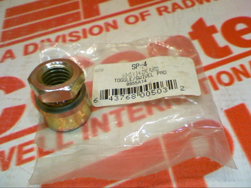 TOGGLE SWIVEL PAD 1/2-13THREAD 3/4HEX