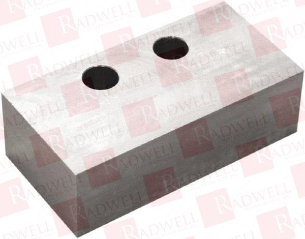 6 INCH WIDE X 2 INCH HIGH X 2.95 INCH THICK, FLAT/NO STEP VISE JAW SOFT, STEEL, MANUAL JAW, COMPATIBLE WITH V6105M VISES