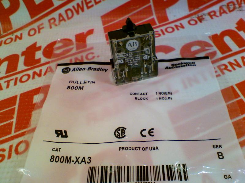 ALLEN BRADLEY 800M-XA3
