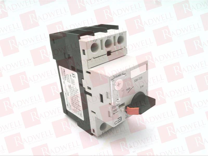 MOTOR PROTECTIVE CIRCUIT BREAKER, M333, W/ THERMAL AND MAGNETIC TRIP ELEMENTS, 2.5-4.0 AMP