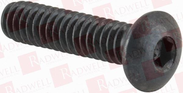 #2-56 UNC HEX SOCKET BUTTON CAP SCREW, ALLOY STEEL, BLACK OXIDE, FULLY THREADED, 3/8" LENGTH UNDER HEAD