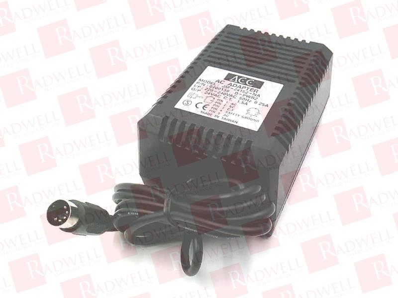 , AC POWER ADAPTER, 220-240 VAC @ 0.25 AMP INPUT, 24 VAC @ 1.5 AMP OUTPUT, (0200139)