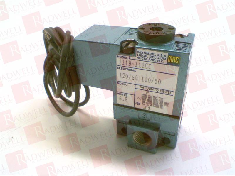 MAC VALVES INC 111B-111CC